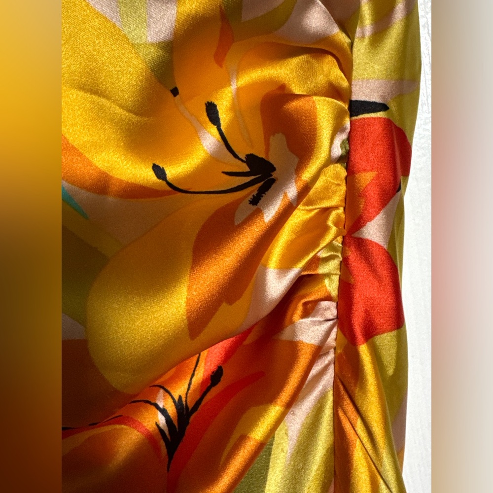 Tropical midi dress